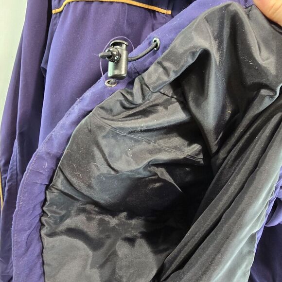 Vintage LL Bean Jacket Womens Medium Blue Anorak Zip Hooded Windbreaker Nordic - Picture 13 of 15